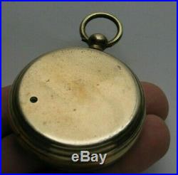 Antique Pocket Barometer / Altimeter London with Dash-Mount Case
