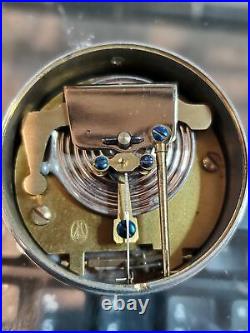 Antique Pocket Barometer Altimeter Plated Brass Glass Face Hallmarked For Repair