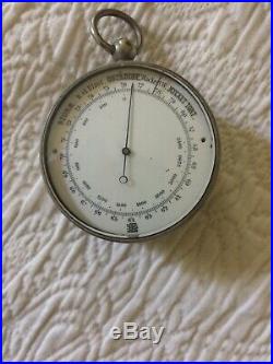 Antique Pocket Barometer & Compass REAUMUR In OriginalCase Late 19th C. Swedish