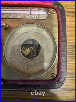 Antique Pocket Barometer Compass and Thermometer Compendium