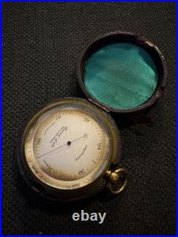 Antique Pocket Barometer-Compensated-Queen & Co-Philadelphia-Untested