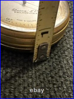 Antique Pocket Barometer-Compensated-Queen & Co-Philadelphia-Untested
