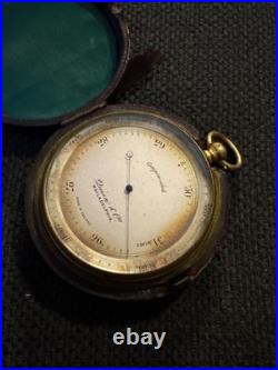 Antique Pocket Barometer-Compensated-Queen & Co-Philadelphia-Untested