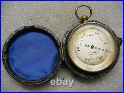 Antique Pocket Barometer HARRISON & Co MONTREAL