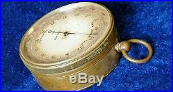 Antique Pocket Barometer Marked London. Compensated