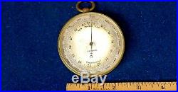Antique Pocket Barometer Marked London. Compensated