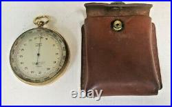 Antique Pocket Barometer W Case By Fransioli Brothers