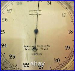 Antique Pocket Barometer W Case By Fransioli Brothers