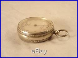 Antique R & J BECK, LONDON Gentleman's German Silver Pocket Barometer, 1867-1880