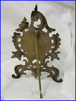 Antique Rømer & Celsius French Pocket Thermometer in Fine Bronze Desk Stand F4