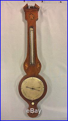 Antique Rabone Weather Station Barometer with Glass Tubes Early 1800s London Eng