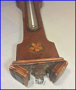 Antique Rabone of London Weather Station Barometer with Glass Tubes Early 1800s