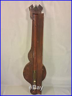 Antique Rabone of London Weather Station Barometer with Glass Tubes Early 1800s