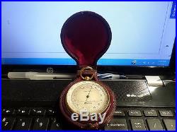 Antique Rare Pinkham Smith Company Compensated Pocket Barometer Altimeter Englan