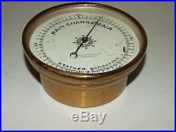 Antique Rudolph Schmidt & Co. Inc. Rochester Brass Tycos Weather Wall Barometer
