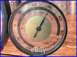 Antique SUFFT Desk Barometer Thermometer from Spain Made In Germany ART DECO