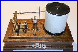 Antique Short & Mason Barograph Recording Barometer withcharts and ink
