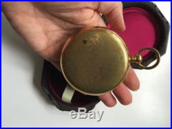 Antique Short & Mason Barometer In Original Leather Case