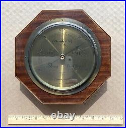 Antique Short & Mason England Octagonal Tycos Wall Barometer