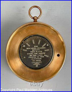 Antique Short & Mason High Altitude Aneroid Barometer