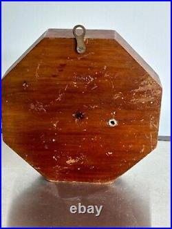 Antique Short & Mason London Mahogany Octagonal Tycos Wall Barometer