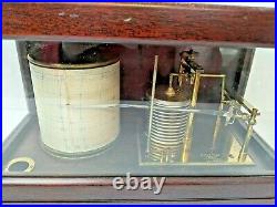 Antique Short & Mason Mahogany No I 7567 Barograph Recording Barometer London
