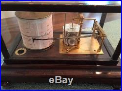 Antique Short & Mason Of London Stormograph Recording Barometer With Manual