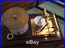 Antique Short & Mason Of London Stormograph Recording Barometer With Manual