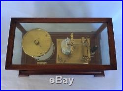 Antique Short & Mason Tycos BAROGRAPH THERMOGRAPH Mahogany Barometer