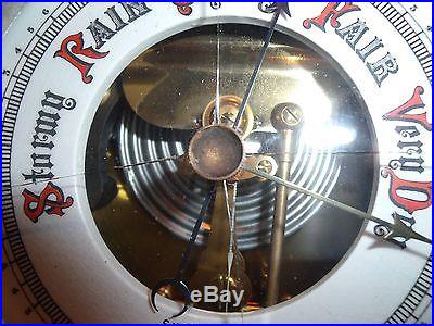 Antique Short & Mason Tycos Brass Aneroid Barometer Nautical Maritime London