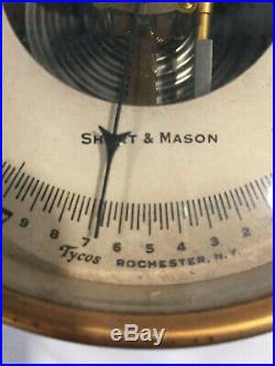 Antique Short & Mason Tycos Wall Barometer