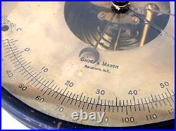 Antique Short and Mason Rochester NY Compensated barometer