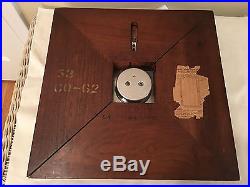 Antique Smiths Barometer Large Solid Cherry Made in Englad
