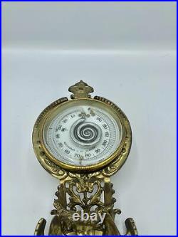 Antique Solid Brass Barometer