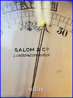 Antique Solom & Co. Large Barometer. London & Edinburch
