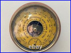Antique Soviet Era, Russian made Marine Aneroid Barometer