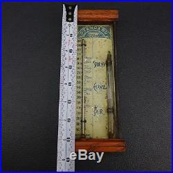 Antique Standard Combined Barometer & Thermometer Chas. E Large