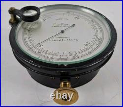 Antique Surveying Aneroid Compensated Barometer Negretti & Zambra 1451 ENGLAND