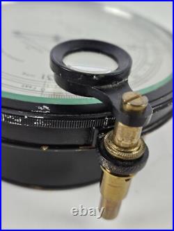 Antique Surveying Aneroid Compensated Barometer Negretti & Zambra 1451 ENGLAND