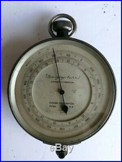 Antique Surveying Aneroid Eugene Dietzgen New York Compensated For Temperaturure