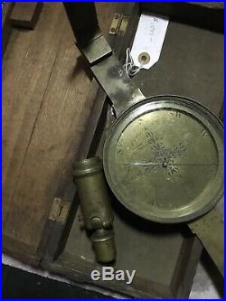 Antique Surveyor's Compass J Gilbert London For Restoration