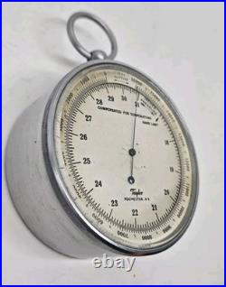 Antique TAYLOR Rochester NY USA Victorian Maritime Pocket Barometer with Case Antique TAYLOR Rochester NY USA Victorian Maritime Pocket Barometer with Case