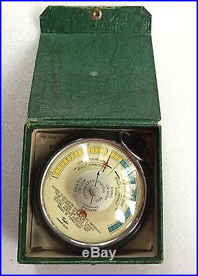 Antique Taylor Fisher's Barometer in Original box, original papers