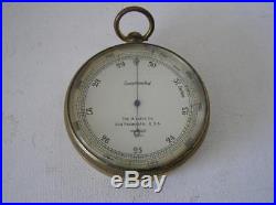 Antique The A. Lietz Pocket Barometer Altimeter