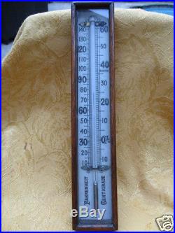 Antique Thermometer Chesnut Case