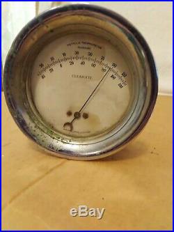 Antique Thermometer Steampunk 6 1/2 In. Dia. Clearsite Brand