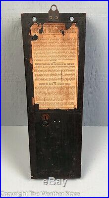 Antique Union Barometer by Currier & Simpson 1860 Rare