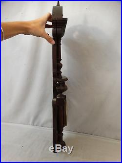Antique VICTORIAN Era CARVED Wood FRENCH THERMOMETER & ANEROID Wall BAROMETER