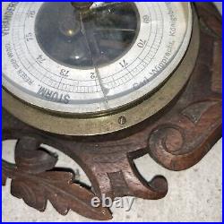Antique Veranderlich Hygrometer Barometer Wall Hanging Need Work Used As-is