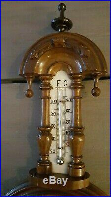 Antique Victorian Dutch wooden Barometer W. L. C. Weimar s'Gravenhage + history